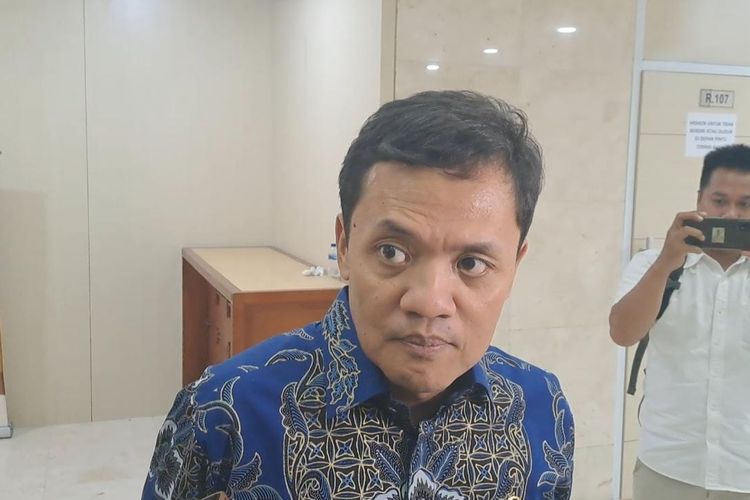 Wakil Ketua Umum Partai Gerindra Habiburokhman saat ditemui di Gedung DPR, Senayan, Jakarta Pusat, Senin (19/6/2023). 