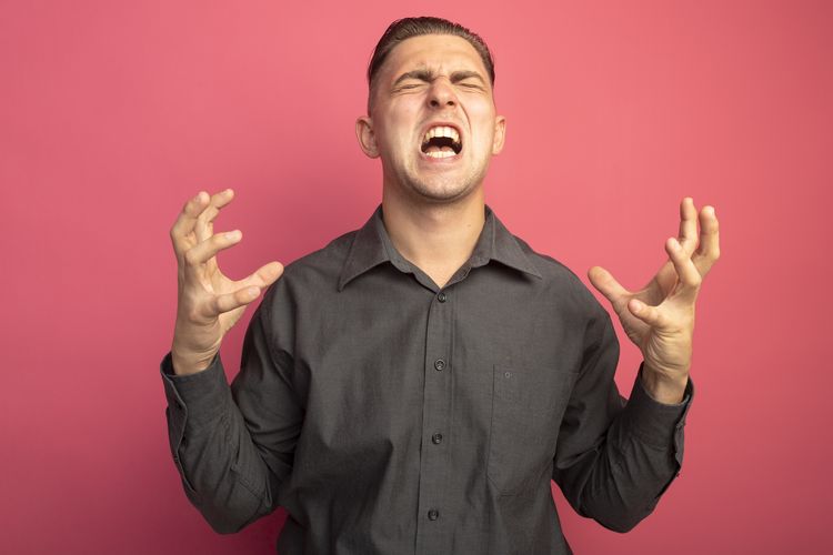 Ilustrasi marah
