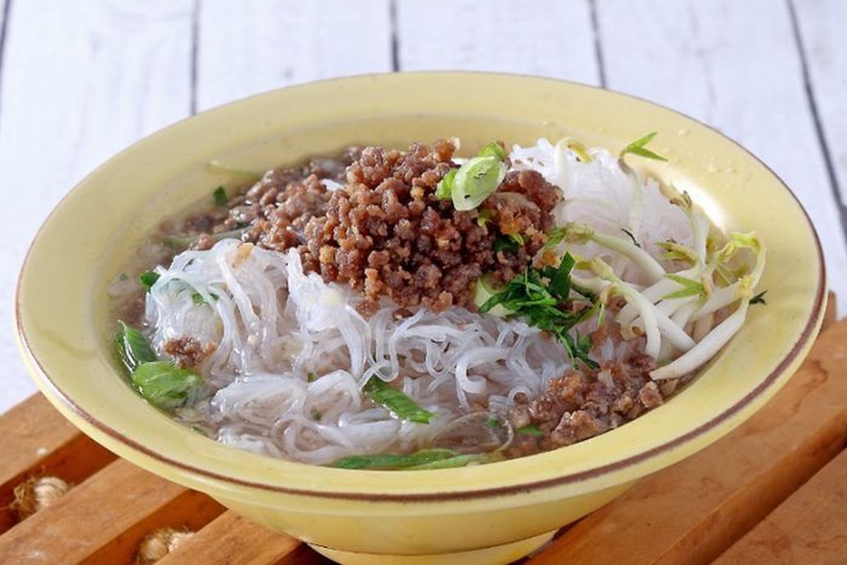 Bihun kuah daging sapi.