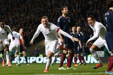 Rooney 2 Gol, Inggris Bekuk Skotlandia
