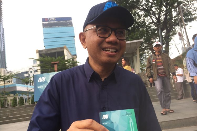 Direktur Utama PT MRT Jakarta, William Sabandar di Terowongan Kendal, Sudirman, Jakarta Pusat, Jumat (6/12/2019).