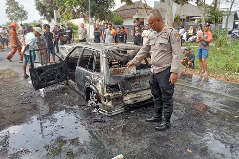 Mobil Pembawa Tabung Elpiji di Sleman Hangus Terbakar, Diduga Korsleting