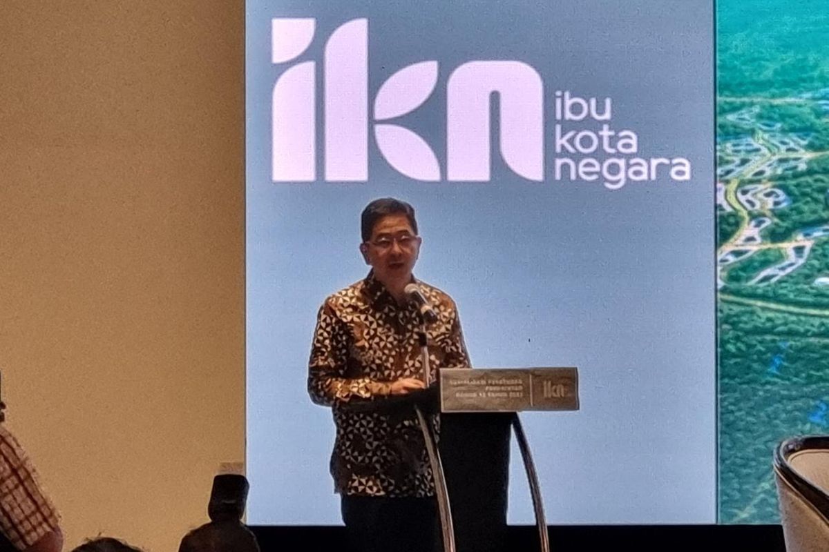 Ketua Umum Kamar Dagang dan Industri Indonesia (Kadin) Indonesia Arsjad Rasjid saat acara Membedah Peluang Investasi di IKN yang diselenggarakan di Ciputra Artpreneur, Jakarta, Selasa (23/5/2023).