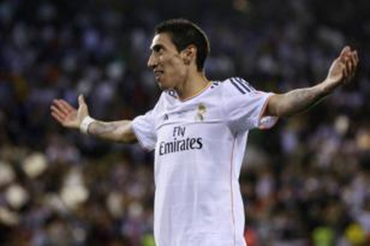 Gelandang serang Real Madrid asal Argentina, Angel di Maria.