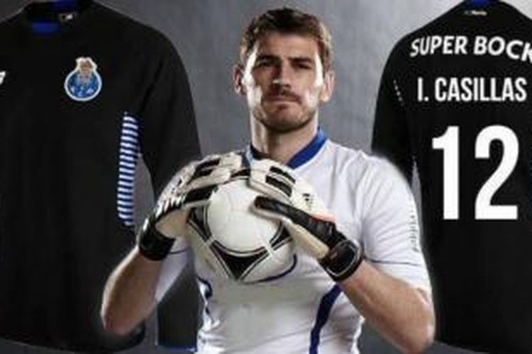 Iker Casillas akan menggunakan nomor punggung 12 di Porto