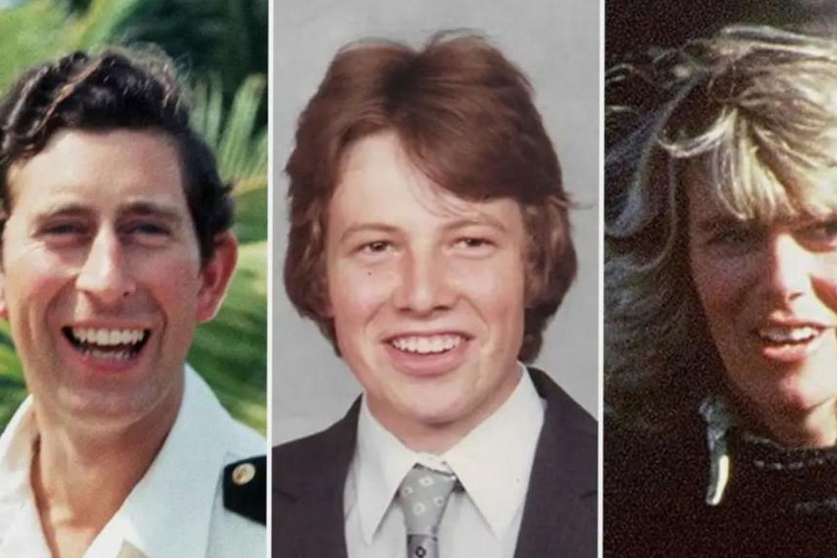 Simon Dorante-Day (tengah) yang mengeklaim sebagai anak rahasia Raja Charles III (kiri) dan Camilla (kanan).
