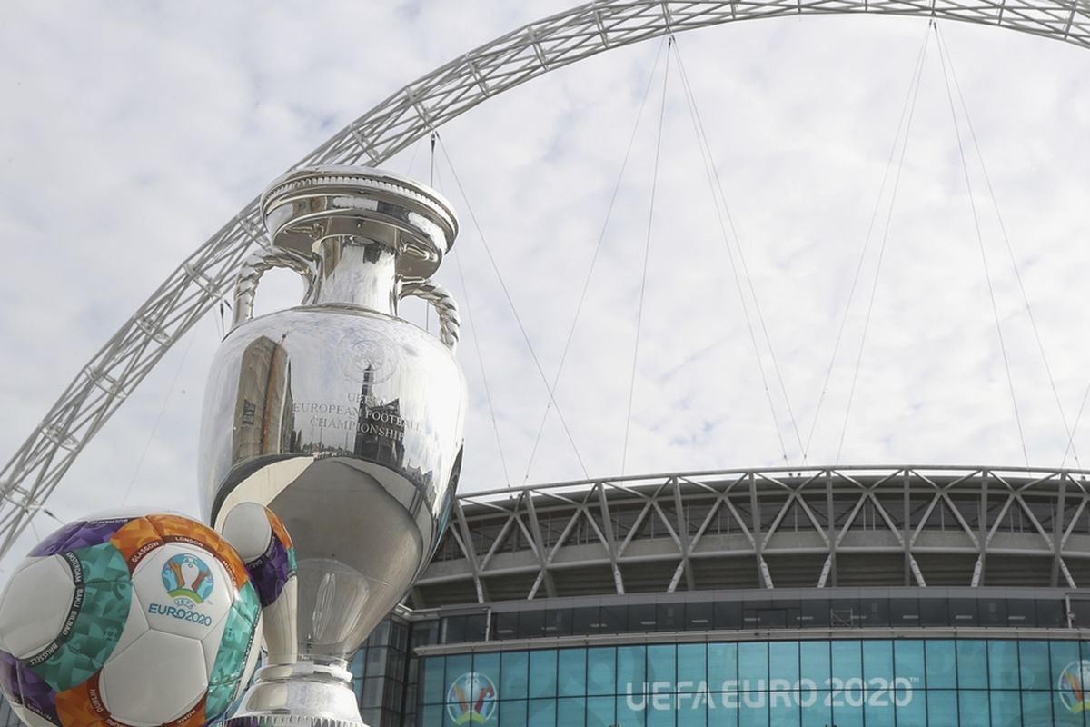 Ilustrasi Stadion Wembley, London, Inggris