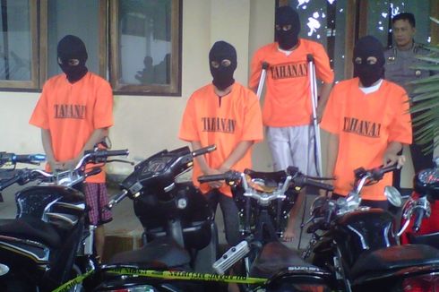 Polisi Yogya Ringkus 4 Pencuri Motor Jaringan Palembang