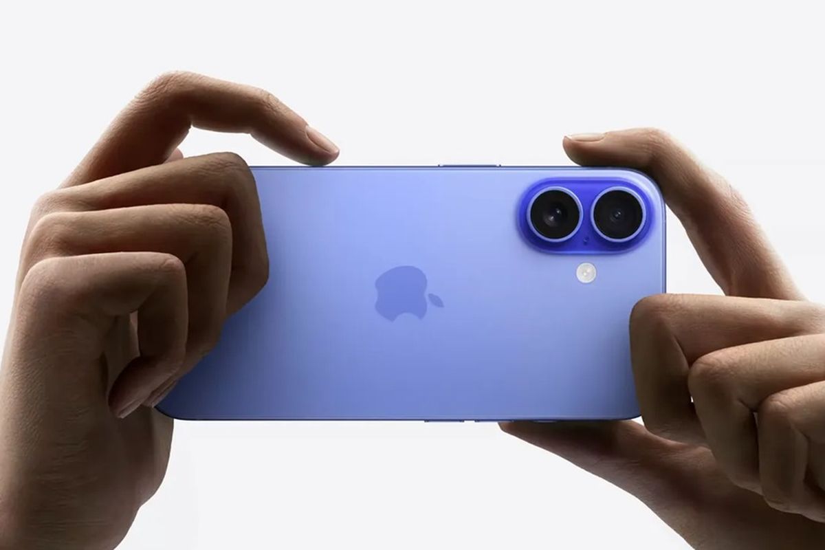 Ilustrasi penekanan tombol Camera Control di iPhone 16