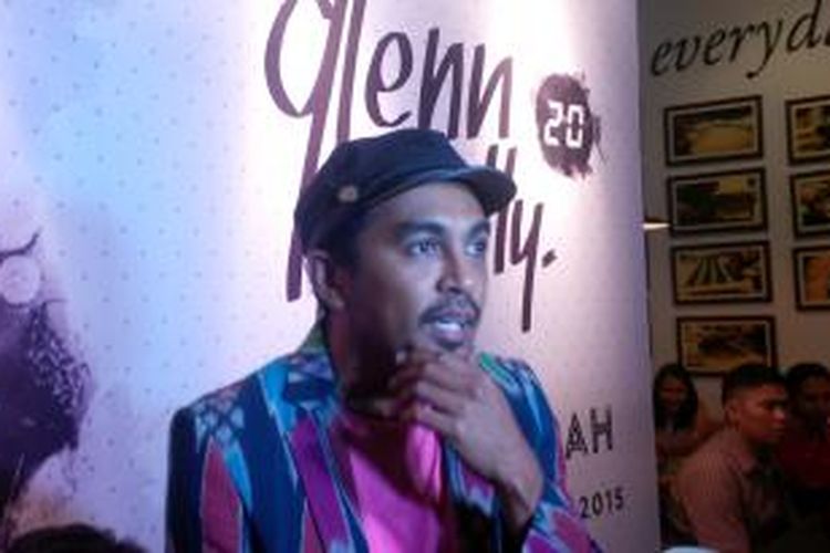 Penyanyi Glenn Fredly mengadakan jumpa pers konsernya yang berjudul Menanti Arah, di Torino Resto, Gunawarman, Jakarta Selatan, Rabu (9/9/2015).