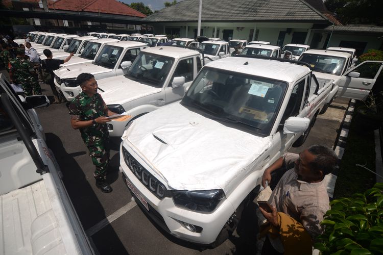 71 Mobil Impor India untuk Kopdes Merah Putih Tiba di Kodim Boyolali, Siap Didistribusikan ke Desa