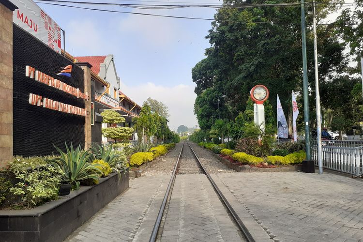 Balai Yasa, a train depot that was built in 1914 during the Dutch colonial era in Yogyakarta, Central Java.