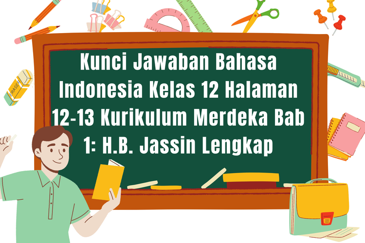 Kunci Jawaban Bahasa Indonesia Kelas 12 Halaman 12-13 Kurikulum Merdeka Bab 1: H.B. Jassin Lengkap
