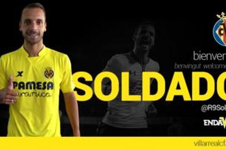 Penyerang anyar Villarreal, Roberto Soldado. 