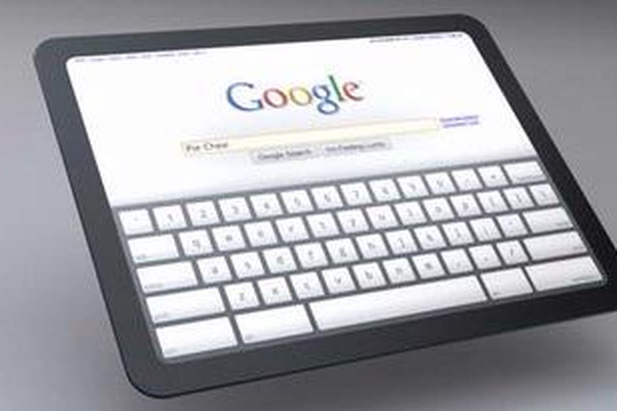 Konsep tablet rancangan Google dengan platform Chrome OS.