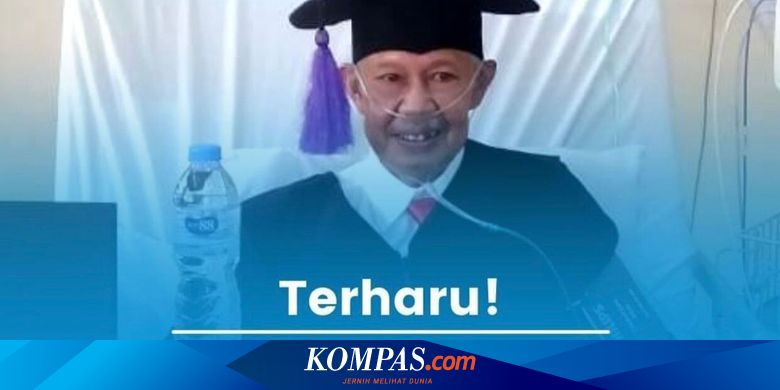 Cerita di Balik Foto Viral Dosen Unpad Kang Djuned Hadiri Sidang Mahasiswanya meski Pakai Selang Oksigen - Vimarsana News