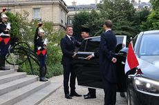 Prabowo Temui Presiden Perancis Emmanuel Macron di Istana Elysee Paris