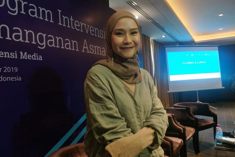 Zaskia Adya Mecca saat ditemui di kawasan Menteng, Jakarta Pusat, Senin (14/10/2019).