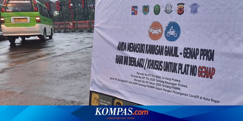 Ingat, Ada Ganjil Genap di Bogor Akhir Pekan Ini - Vimarsana News