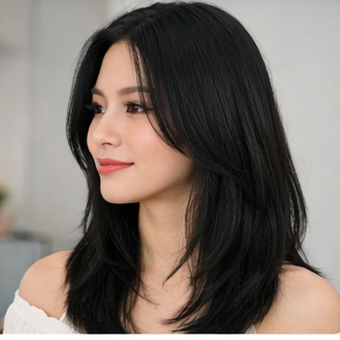 30 model rambut segi layer oval 3 tingkat hadir dengan variasi stylish, dari sebahu hingga glam, cocok tampil dengan rambut bervolume.