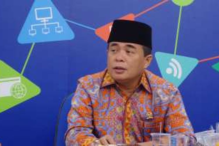 Ketua DPR RI Ade Komarudin saat berkunjung ke Redaksi Kompas.com, Palmerah, Jakarta, Rabu (24/8/2016)