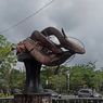 Tugu Ikan Selais di Jalan Jenderal Sudirman Pekanbaru Roboh, Pemkot Selidiki Penyebabnya