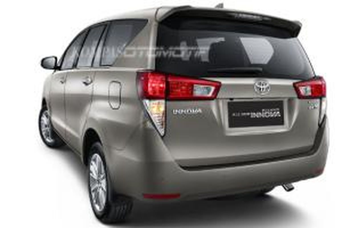 Terdapat 3 sirip di sisi Toyota Kijang Innova terbaru