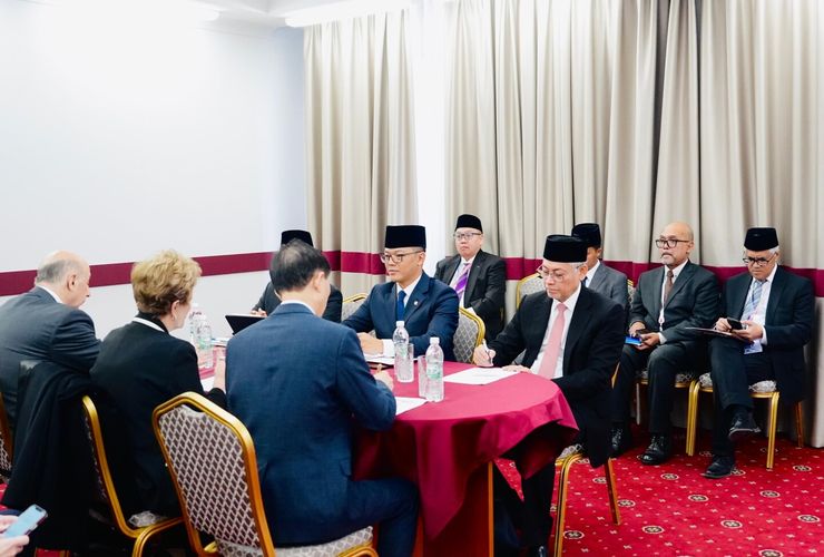 Menlu Sugiono Bertemu Presiden NDB di Rusia, Bahas Makan Siang Bergizi hingga Perumahan Rakyat