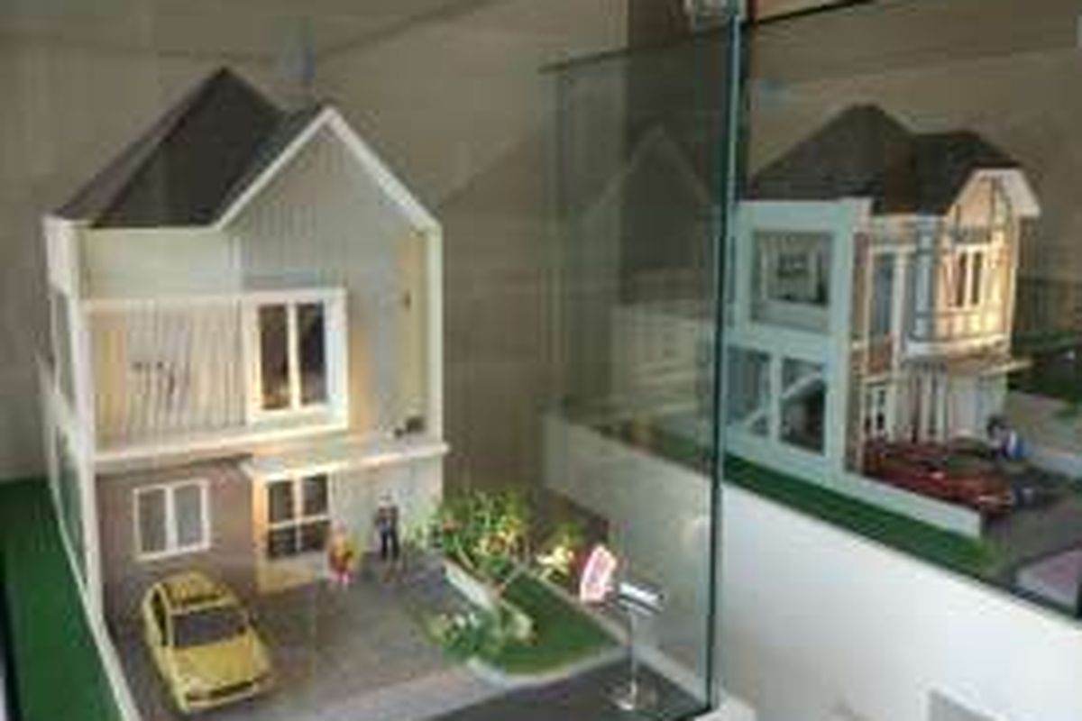 Maket rumah Banara Serpong. 