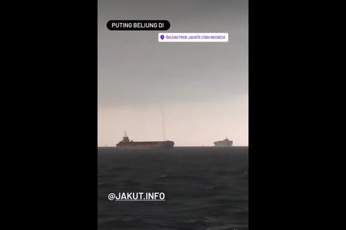 Viral Video Puting Beliung di Laut Jakarta Utara, Ini Penjelasan BMKG