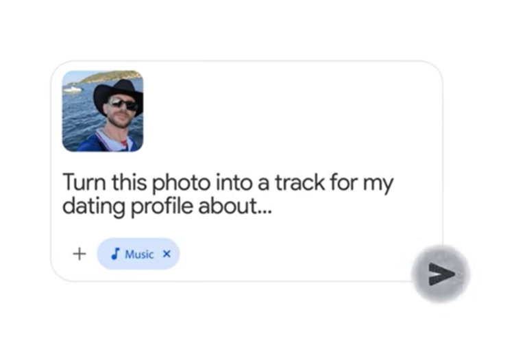 Ilustrasi Google Gemini membuat musik dari gambar dengan model AI Lyria 3.