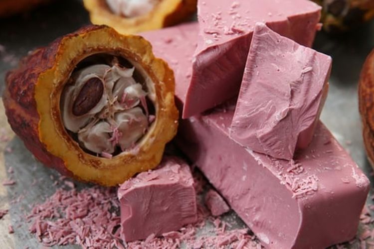 Cokelat warna pink yang disebut sebagai Cokelat Ruby.