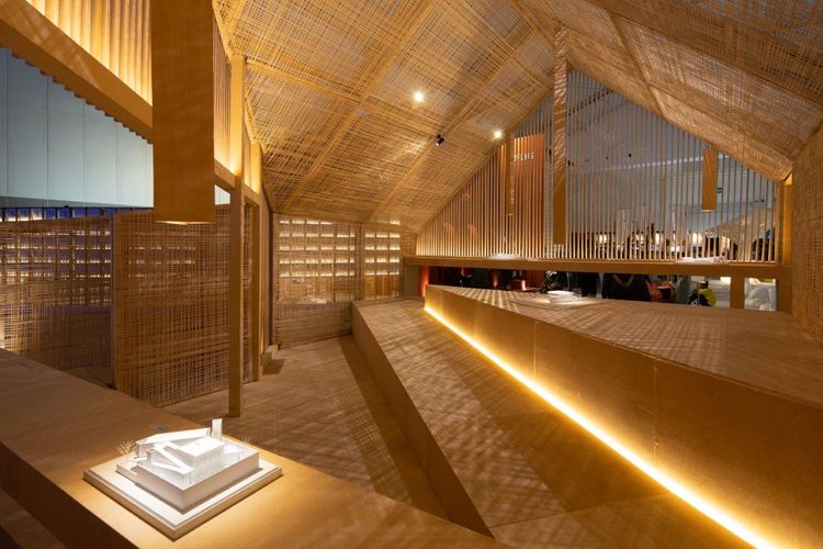 Pavilion olahan kayu Sampoerna Kayoe di ARCH:ID 2022.