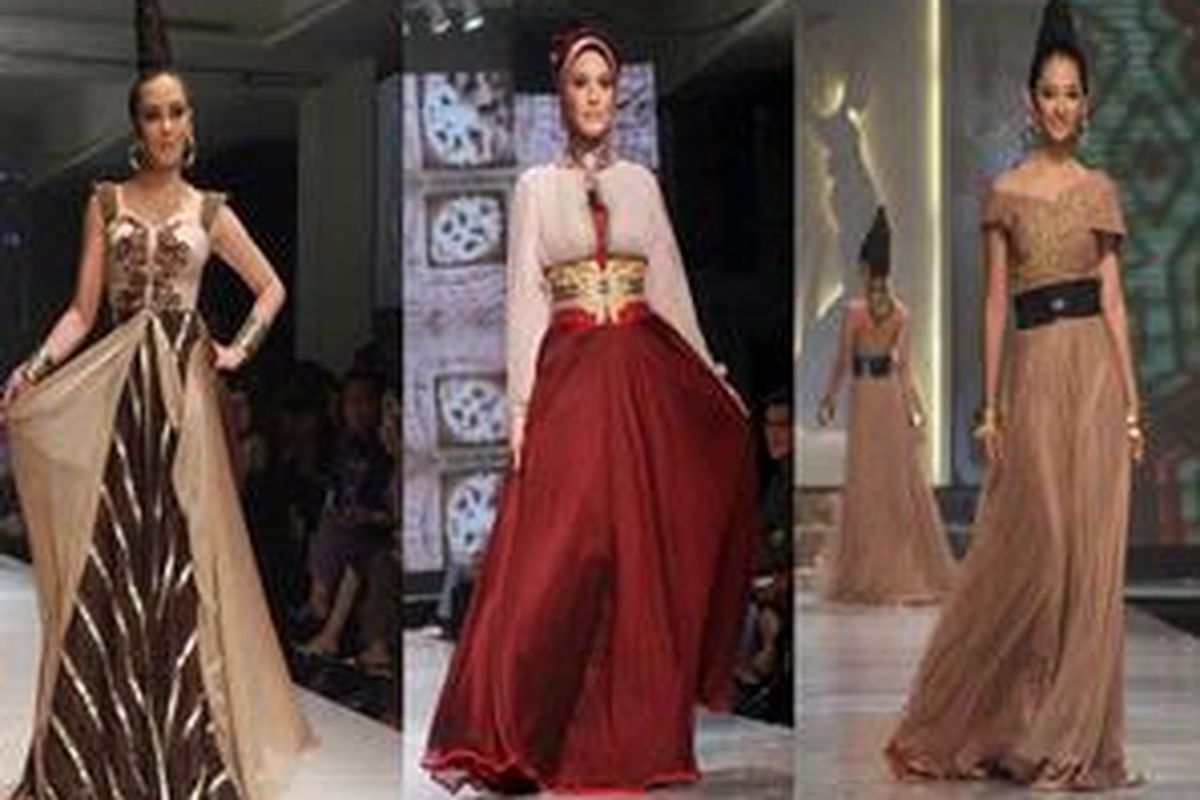 Defrico Audy, anggota APPMI, menggelar karya bertema Tribal Maker, terinspirasi dari kain tenun Sulawesi tenggara dan colorful India.