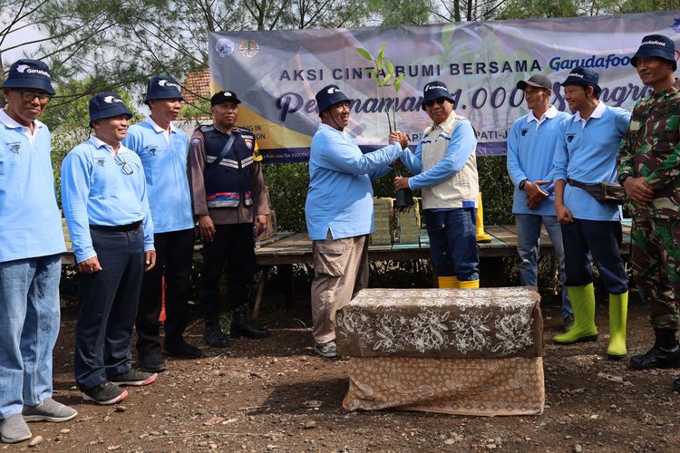 Hari Bumi, Garudafood Tanam 1.000 Mangrove di Pati Jateng