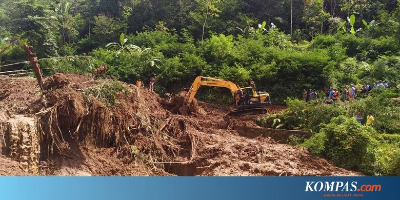Tim Gabungan dan Alat Berat Dikerahkan Cari Pengendara Motor yang Tertimbun Longsor di Tasikmalaya - Kompas.com - KOMPAS.com