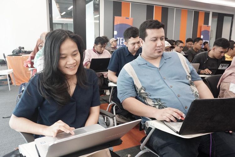 Acara meetup Shopee dan DQLab yang digelar di Jakarta Selatan pada 30 November 2019.