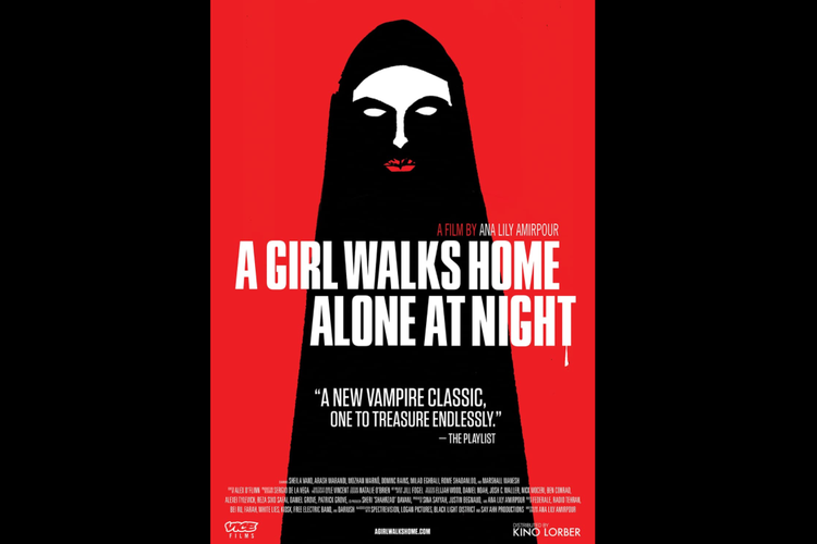 Film horor A Girl Walks Home Alone at Night (2014).