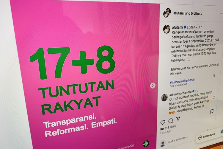 2 Cara Edit Foto Jadi Pink dan Hijau untuk Dukung 17+8 Tuntutan Rakyat