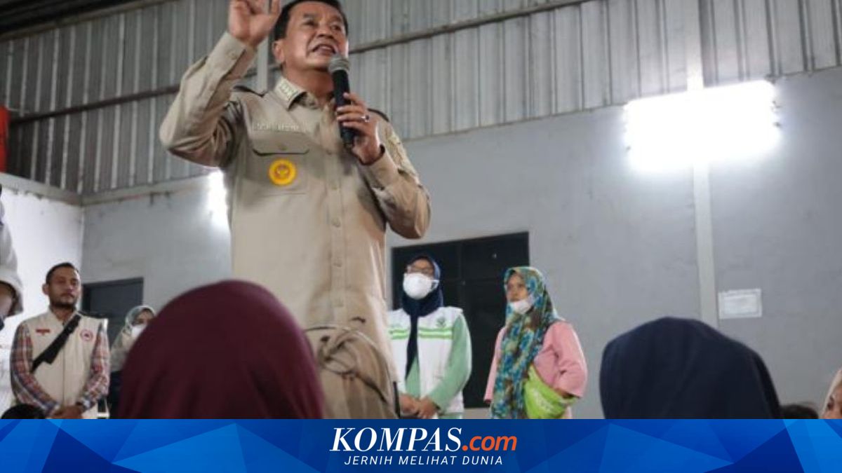 Bupati Tangerang Minta Pengungsi Kebakaran TPA Jatiwaringin Jaga Kesehatan