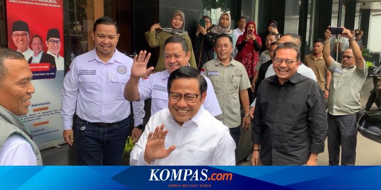 Anies-Muhaimin Datangi Markas Tim Hukumnya di Mampang