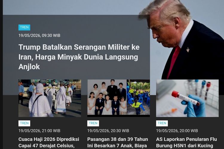 [POPULER TREN] Harga Minyak Dunia Anjlok Usai Trump Batalkan Serangan ke Iran | Musang King Masuk Daftar Buah Terburuk