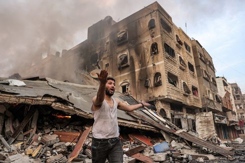 Israel Hujani Gaza dengan 6.000 Bom, ICRC: RS Bisa Berubah Jadi Kamar Mayat