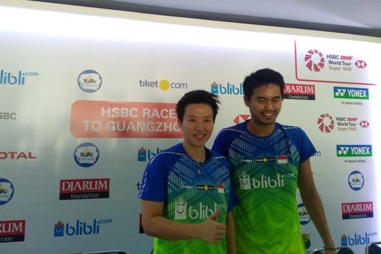 Pasangan ganda campuran Indonesia, Tontowi Ahmad/Liliyana Natsir.