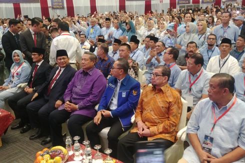 SBY Hingga Titiek Soeharto Hadiri Pidato Prabowo 