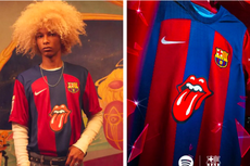 Logo Lidah Khas The Rolling Stones Hiasi Jersey FC Barcelona