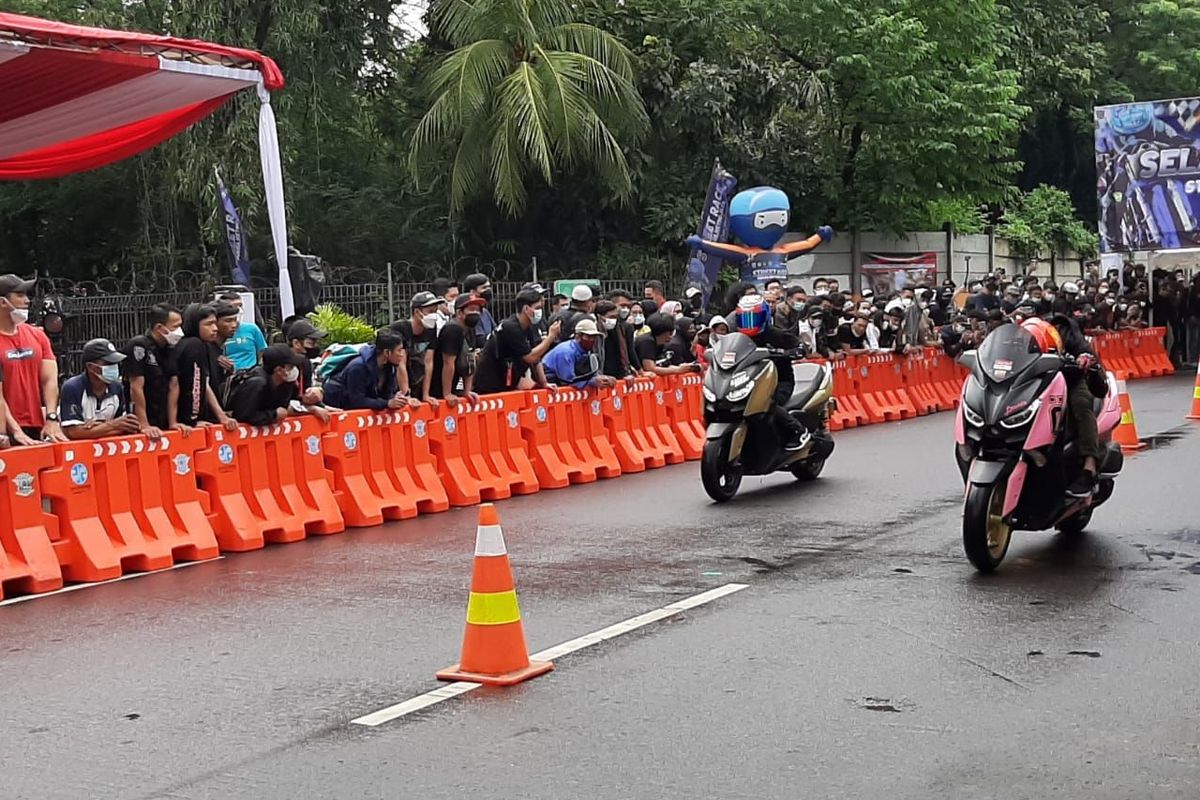 Perhelatan street race alias balap jalanan legal resmi diselenggarakan di kawasan Ancol.