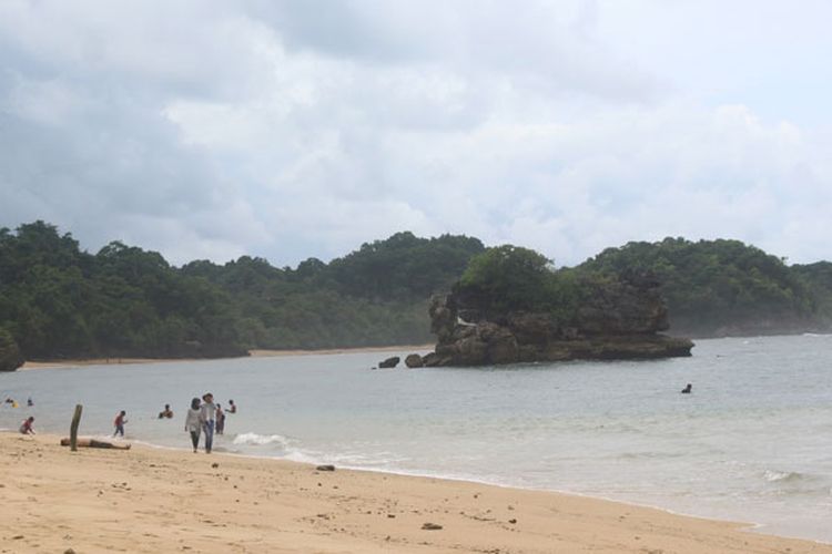 Berita Foto Keeksotisan Pantai Di Kawasan Hutan Malang