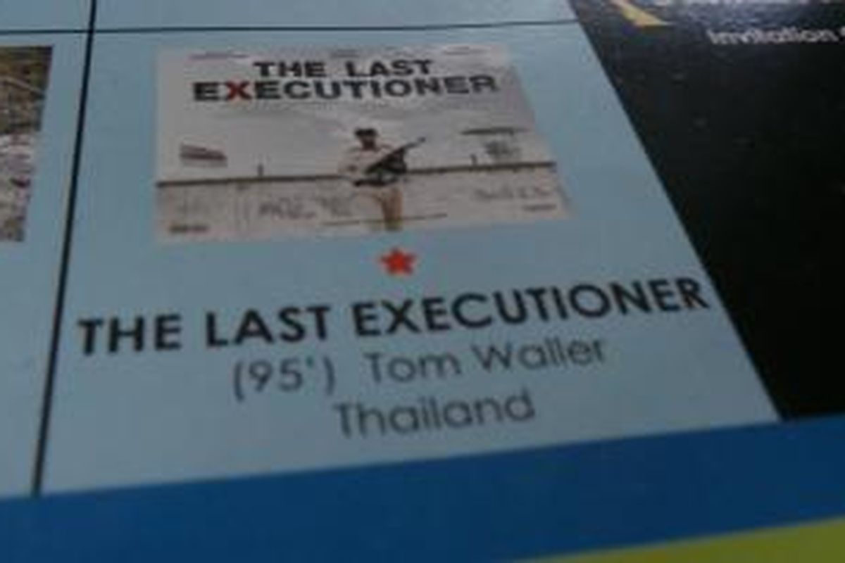 Poster The Last Executioner, film dari Thailand yang disutradarai oleh Tom Waller dan diputar di  Studio 1 Cinema XXI, Beachwalk Mall, Kuta, Bali, Jumat (17/10/2014) malam, dalam Bali International Film Festival (Balinale) 2014 atau 8th Annual Balinale.