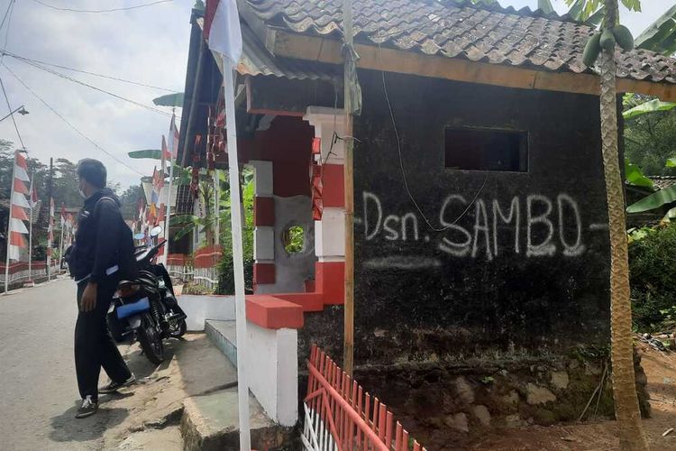 Suasana Dusun Sambo, Desa Podosoko, Kecamatan Sawangan, Kabupaten Magelang, Jawa Tengah, Kamis (25/8/2022).